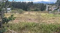 Panorámica del terreno en Ushimana con vista al valle