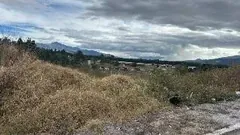 Frente del lote sobre la vía